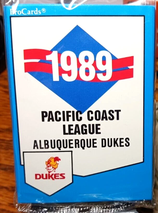 1989 ProCards PCL Baseball Card Team of Albuquerque Dukes (Factory Sealed) - Image 1 of 3