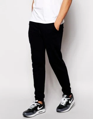 Asos Slim Fit Black Jogger Pants - Size M - Image 1 of 4