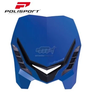 POLISPORT "E-BLAZE" MASCHERINA FARO LUCE LED PER MOTO CROSS UNIVERSALE BLU - Imagen 1 de 7