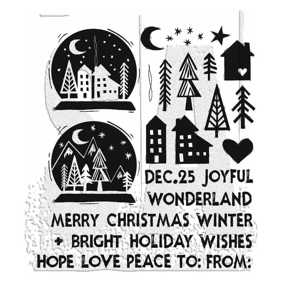 tim holtz  Cms472 Festive Print  Stamp Set Stampers Anonymous - Image 1 of 1