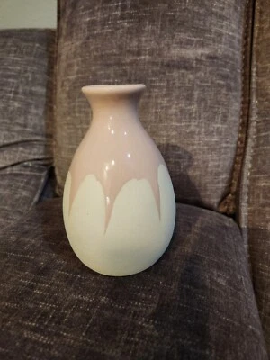 Jarrón Isaac Mizrahi LOVES XO Sienna rosa y blanco 6" Foto 1 de 4