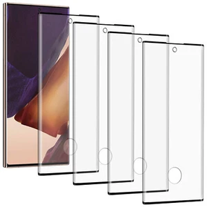 4-Pack For Galaxy Note 20/20 Ultra 5G Tempered Glass Screen Protector Clear - Picture 1 of 16
