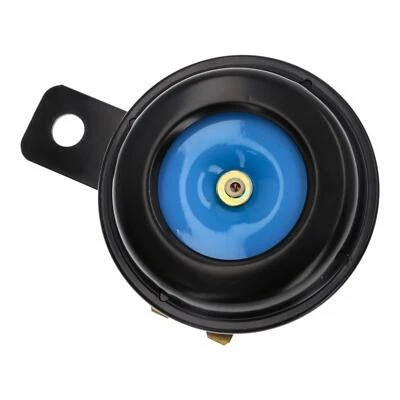 Premium Motorrad Hupe 6V schwarz blau 65mm Metall E-geprüft Motorrad Quad Roller - Bild 1 von 4