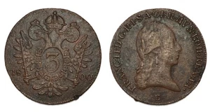AUSTRIA Francesco II 3 Kreuzer 1800 E - Picture 1 of 1