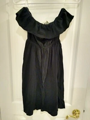 VESTIDO FUERA DEL HOMBRO~TOP CON VOLANTES~DE COLECCIÓN TODO ALGODÓN BOHO~PAKISTÁN~TALLA M~VEUC Foto 1 de 4