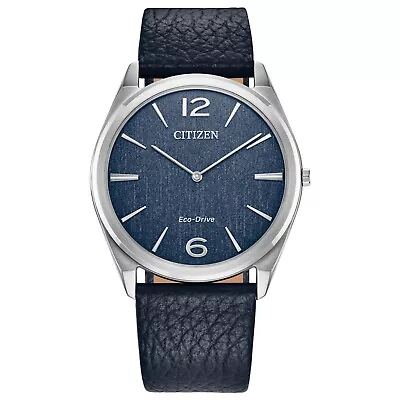 Citizen Men's Suratto Classic Eco-Drive Black Leather Watch 39 MM AR3120-08L - Image 1 of 4