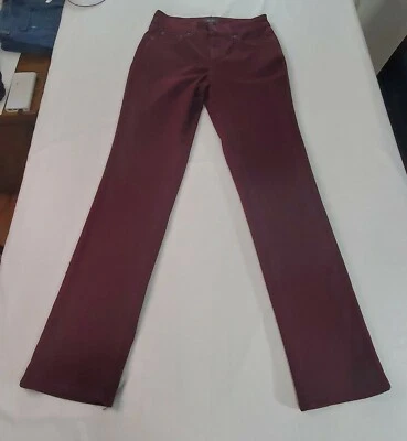 Jeans feminino NYDJ Sheri Slim tamanho 2 (real 26x30) marrom vermelho limpo bom! - Imagem 1 de 4