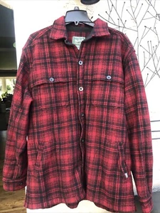 Vintage Woolrich Wool Flannel Shacket Jacket Shirt Mens XLarge Long Western - Picture 1 of 13