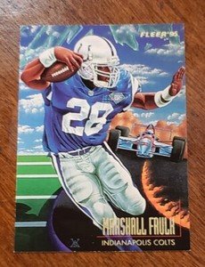 1995 Fleer Pro-Visions Marshall Faulk Indianapolis Colts #5 OF 6 Insert