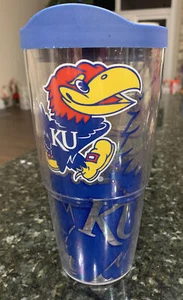 Taza enfriadora térmica KU Jayhawk University Of Kansas Tervis 24 oz - Imagen 1 de 9