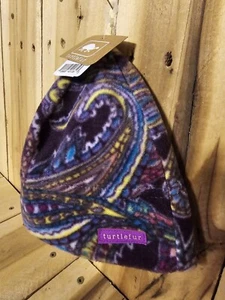 Gorra gorro polar invierno relleno púrpura tortuga niñas niños OS edades 3-6 nueva con etiquetas - Imagen 1 de 3
