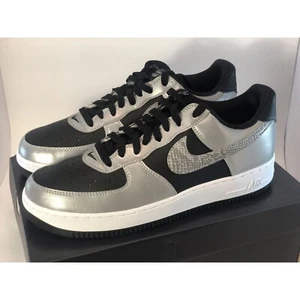 Nike Air Force 1 B Silver Snake 3M 2021 DJ6033-001 Mens US 11.5 DS Brand New - Picture 1 of 11