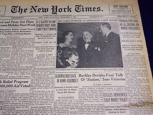 1949 DEC 3 NEW YORK TIMES - TRUMAN BANS HOUSING AID WHERE BIAS EXISTS - NT 2639 - Picture 1 of 2
