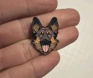 Dog Breed Enamel Metal Pin German Shepard Pet BROWN Lapel Hat Pin Brooch Pet - Picture 1 of 3