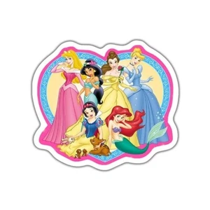 FLACHE RÜCKSEITE HARZ - DISNEY PRINZESSINNEN - ROSA KANTE - Bild 1 von 1