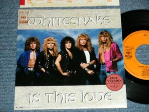WHITESNAKE Japan 1987 10SP1066 Promo 7"45+Poster jacket IS THIS LOVE - Foto 1 di 10