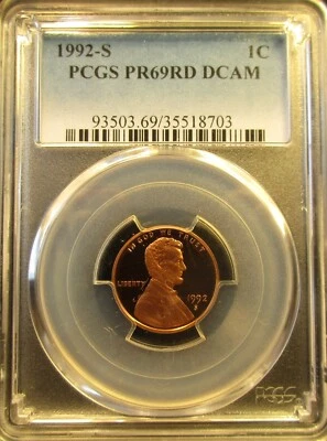 1992-S   PCGS    PR69RD DCAM          592313 - Image 1 of 4