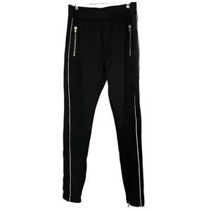 mnml Medium Black Side Striped Track Pant Jogger Style Zipper Sweatpants Mens - Bild 1 von 11