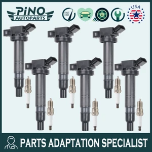 6 bobinas de encendido + 6 bujías UF495 para Toyota Tacoma Tundra 4Runner Scion xB - Imagen 1 de 6