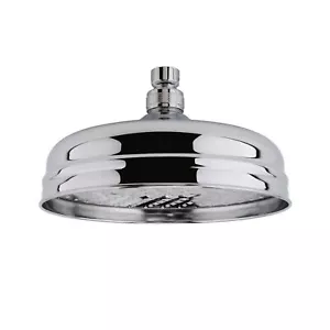 Large Fixed Shower Head Bathroom Traditional 200mm Rose Solid Brass ENKI R01 - Picture 1 of 7