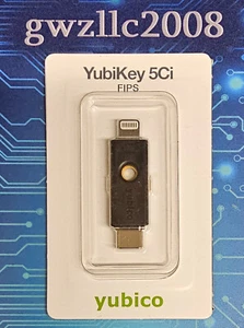 Yubico YubiKey 5Ci Two-Factor Authentication Security Key Android/PC/iPhone #A21 - Afbeelding 1 van 2