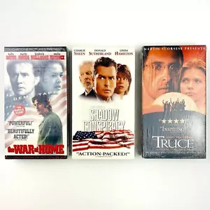 Filme Krieg zu Hause, Schattenverschwörung & Waffenstillstand Filme NTSC VHS Kassette versiegelt - Bild 1 von 12