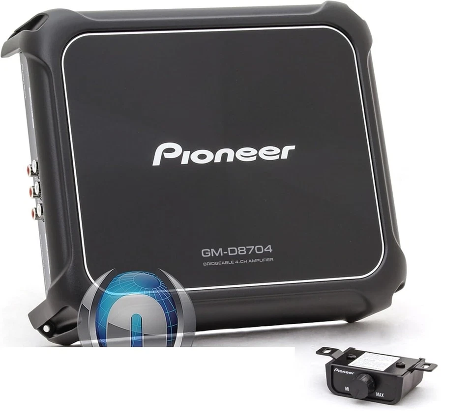 Amplificador de subwoofer para automóvil Pioneer GM-D8704 4 canales 1200 vatios potencia máxima 1 OHM Foto 1 de 2