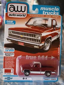 AUTO WORLD 1981 CHEVY SILVERADO 10 FLEETSIDE 1:64 PREMIUM SERIES 1 OF 19504 NEW - Picture 1 of 8