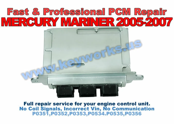 Mercury Mariner 2005-2007 motor rápido computadora servicio de reparación de fallos de incendio PCM ECM Foto 1 de 1