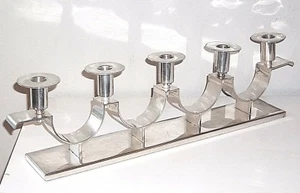 Antique Schwerter Silber Art Deco CANDELABRA, Silverplate CANDLE HOLDER, Germany - Picture 1 of 3
