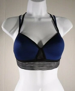 Sujetador deportivo Victoria's Secret/"Victoria Sport" azul y negro talla pequeña usado - Imagen 1 de 12