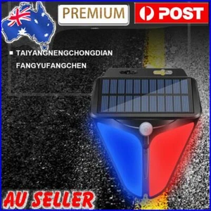 Alarm Light Wireless Solar Powered LED Strobe Motion Sensor Anti Theft Lamp AU - Picture 1 of 7
