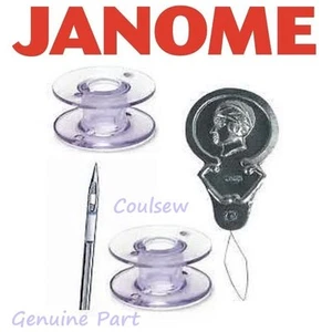 JANOME ACCESSORY KIT FOR SEW MINI MACHINE 2 BOBBINS NEEDLE THREADER & NEEDLE - Picture 1 of 1
