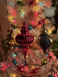 Decorazione natalizia FINALE rosa blu e oro 10" - Foto 1 di 12