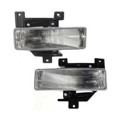 For Ford F-250 1997-1999 Fog Lights Driver and Passenger Side | Pair Rectangular - Image 1 of 4