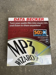 MP3 WIZARD - DATA BECKER - WIN 95/98 - TURN MP3 FILES TO CDs NEW - Picture 1 of 2