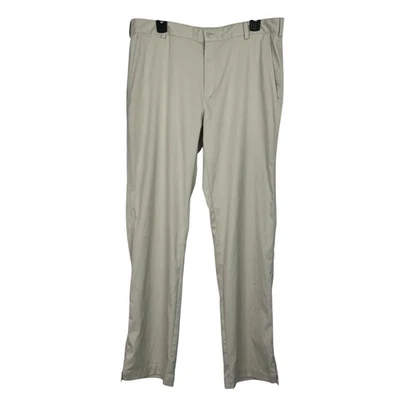 Мужские брюки для гольфа Nike Golf DRI-FIT размер W34/L34 кремовый цвет карманы дефект/пятно - Изображение 1 из 4