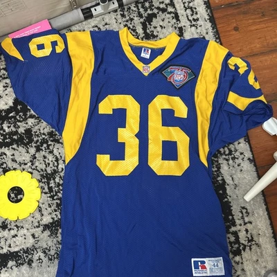 Camiseta Los Angeles Rams Jerome Bettis 1994 75º Aniversário tamanho 44 - Imagem 1 de 4