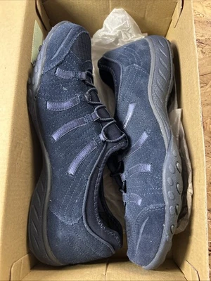 Zapatillas sin cordones Skechers de ajuste relajado de espuma viscoelástica azul marino Big Bucks, talla 8 Foto 1 de 4