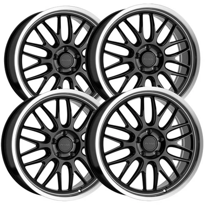 (Set of 4) Petrol P4C 18x8 5x115 +40mm Gloss Black Wheels Rims 18" Inch - Image 1 of 4