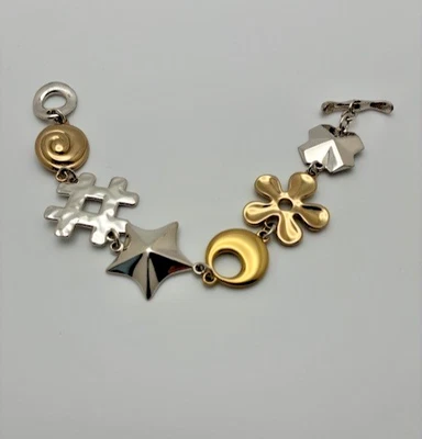 Robert Lee Morris (RLM Studio) - Impresionante pulsera con plata 0,925 y latón Foto 1 de 4