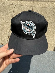 Cappello berretto snapback vintage Florida Marlins Sports Specialties The Twill anni 90 - Foto 1 di 9