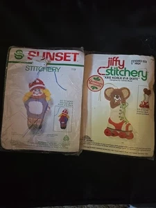 Sunset Stitchery Susie Snowflake # 119 Jiffy Stitchery Kris Koala im Schlittschuh #107 - Bild 1 von 2