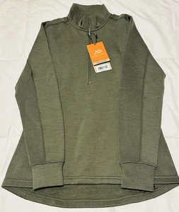 New First Lite Women’s Medium Conifer 1/4 Zip Furnace 350g Merino Wool - Picture 1 of 6