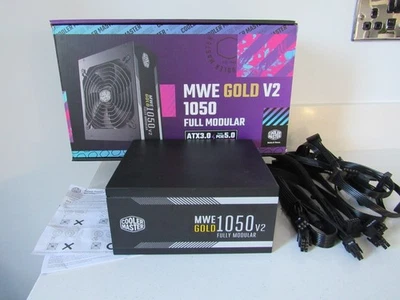 Cooler Master MWE Gold 1050 V2 Fully Modular ATX 3.1 Power Supply (UK Plug)Boxed - Image 1 of 4