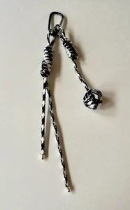 Paracord Woven Braided Rope Monkey Fist Ball Pendant Creative Keychain Bag Charm - Picture 1 of 5