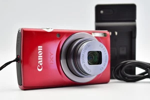 ⏯️[Quasi Come Nuova] Canon IXY 150 Rosso 20.0MP 8x Zoom Fotocamera Digitale Compatta dal Giappone - Foto 1 di 17