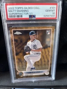 2022 Topps Gilded Collection - Matt Manning #101 SuperFractor /1 (RC) - Picture 1 of 1