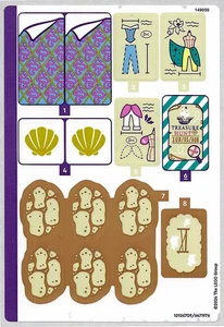 LEGO STICKER SHEET ONLY 43246 DISNEY PRINCESS MARKET ADVENTURE from set New - Picture 1 of 1