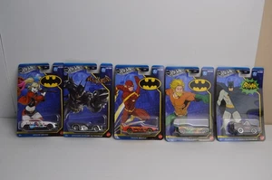 5 DC Hot Wheels Silver Series Batman Flash Harley Aquaman Comic Books Mattel - Picture 1 of 12